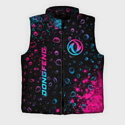 Мужской жилет Dongfeng - neon gradient: надпись, символ, цвет: 3D-черный
