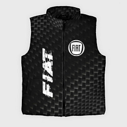 Мужской жилет Fiat карбоновый фон, цвет: 3D-черный