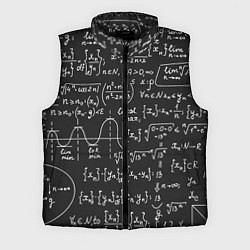 Мужской жилет Геометрические формулы, цвет: 3D-черный