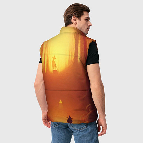 Мужской жилет Темная ведьма колдует в жутком лесу / 3D-Черный – фото 4