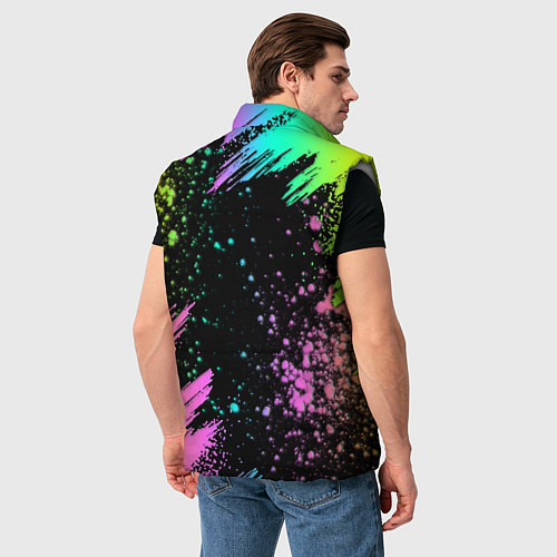 Мужской жилет Rainbow Friends - Blue / 3D-Светло-серый – фото 4