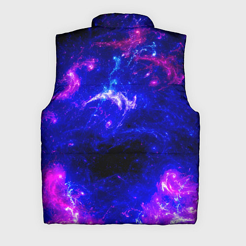 Мужской жилет Неоновый космос со звездами / 3D-Светло-серый – фото 2