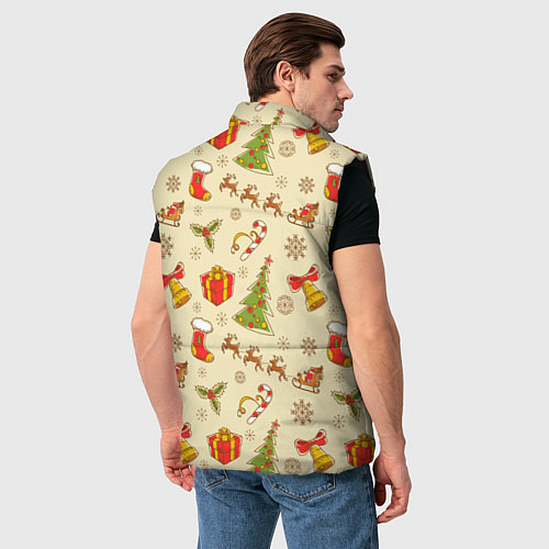 Мужской жилет С Новым 2023 Годом / 3D-Черный – фото 4