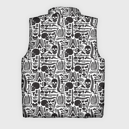 Мужской жилет Части скелета / 3D-Светло-серый – фото 2