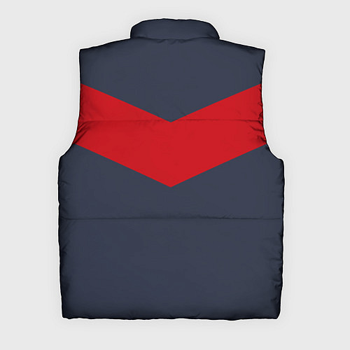 Мужской жилет FIRM темно-синий с красной полосой / 3D-Светло-серый – фото 2