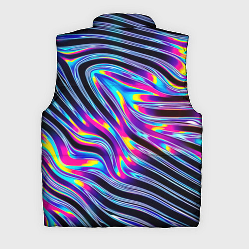Мужской жилет Голографические полосы / 3D-Светло-серый – фото 2