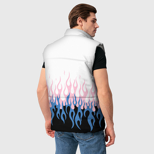 Мужской жилет Ледяное пламя / 3D-Светло-серый – фото 4