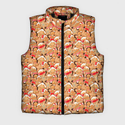 Мужской жилет Новогодние сладости, цвет: 3D-черный