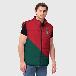Мужской жилет Форма сборной Португалии ЧМ 2022, цвет: 3D-красный — фото 2