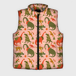 Мужской жилет Dinosaurs with gifts, цвет: 3D-светло-серый