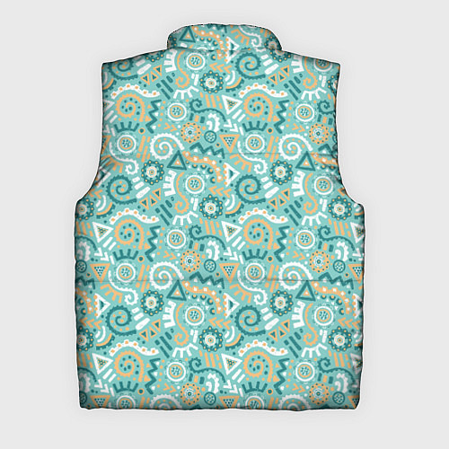 Мужской жилет Узор этнический гранж / 3D-Светло-серый – фото 2