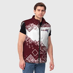 Мужской жилет Горы зовут Сноуборд, цвет: 3D-светло-серый — фото 2