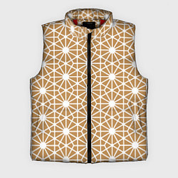 Мужской жилет Золотисто-белый узорчатый паттерн