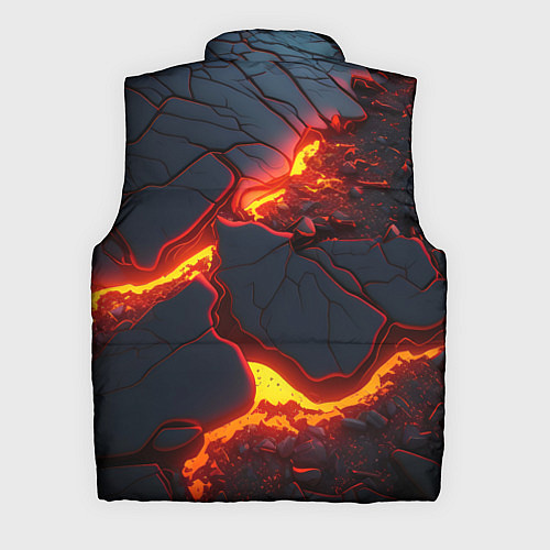 Мужской жилет Красивая неоновая лава / 3D-Светло-серый – фото 2