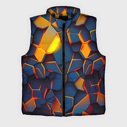 Мужской жилет Плитки со свечением, цвет: 3D-черный