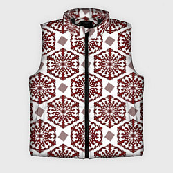 Мужской жилет Ромб и орнамент, цвет: 3D-черный