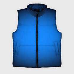 Мужской жилет Лазурный фон и черная виньетка, цвет: 3D-черный