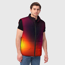 Мужской жилет Абстрактная текстура, цвет: 3D-черный — фото 2