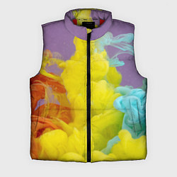 Мужской жилет Абстрактные разноцветные объёмные дымы