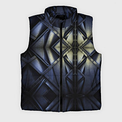 Мужской жилет Металлический калейдоскоп, цвет: 3D-черный