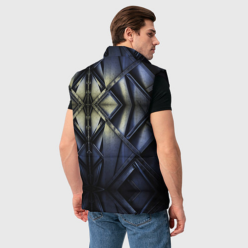 Мужской жилет Металлический калейдоскоп / 3D-Черный – фото 4