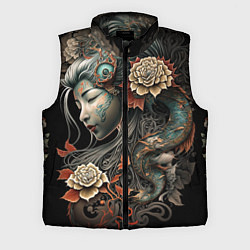 Мужской жилет Японская девушка Irezumi