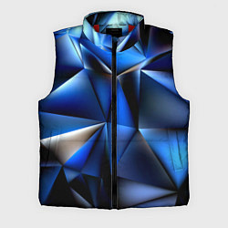 Мужской жилет Polygon blue abstract