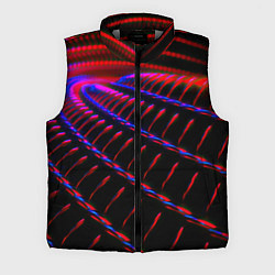 Мужской жилет Geometry neon texture, цвет: 3D-светло-серый