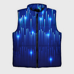 Мужской жилет Светящиеся синие линии