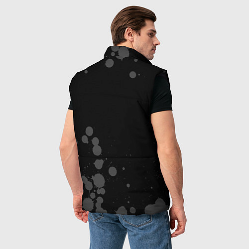 Мужской жилет Counter Strike glitch на темном фоне: надпись, сим / 3D-Черный – фото 4