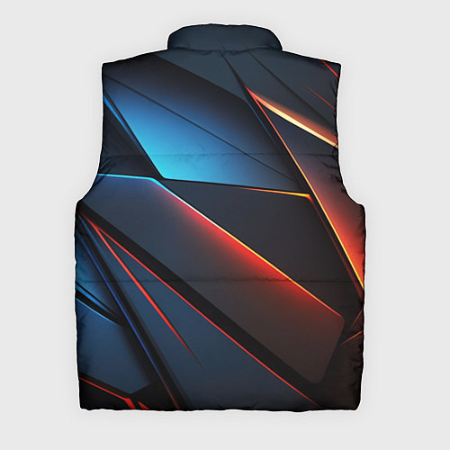 Мужской жилет Абстрактные разломы / 3D-Светло-серый – фото 2