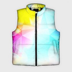 Мужской жилет Gradient colors geometry, цвет: 3D-черный