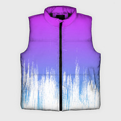 Мужской жилет Фиолетовый градиент с потертостями, цвет: 3D-черный