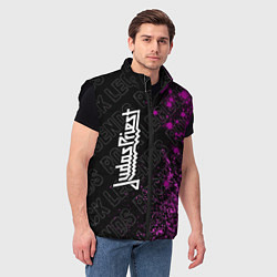 Мужской жилет Judas Priest rock legends: по-вертикали, цвет: 3D-черный — фото 2