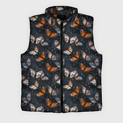 Мужской жилет Бабочки и капли - паттерн, цвет: 3D-черный