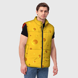 Мужской жилет Сырная текстура, цвет: 3D-красный — фото 2