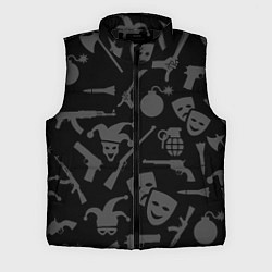 Мужской жилет Маски Джокера и оружие, цвет: 3D-черный