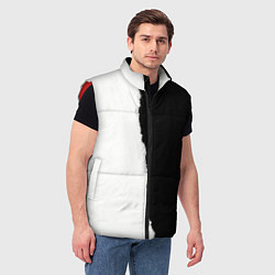 Мужской жилет Вертикально оторванный лист бумаги, цвет: 3D-красный — фото 2