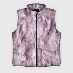 Мужской жилет Текстура розовый пушок, цвет: 3D-светло-серый