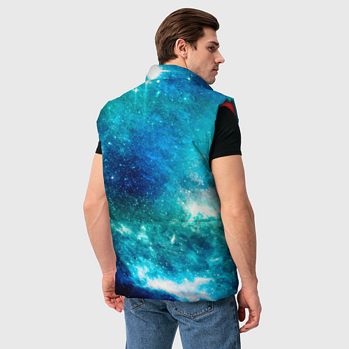 Мужской жилет Звёздная Вселенная / 3D-Красный – фото 4
