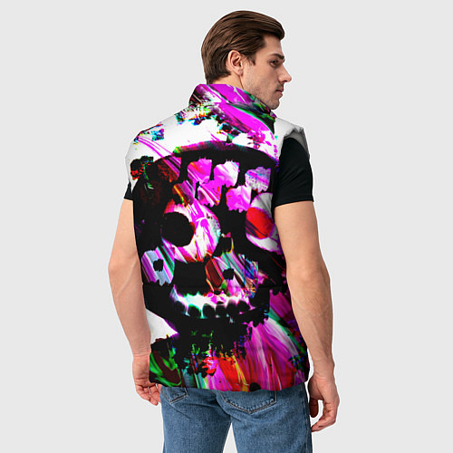 Мужской жилет Парень в Черной маске / 3D-Светло-серый – фото 4