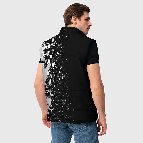 Мужской жилет Актер из России и герб РФ: по-вертикали / 3D-Черный – фото 4