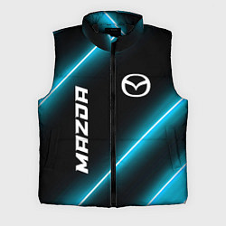 Мужской жилет Mazda неоновые лампы, цвет: 3D-черный