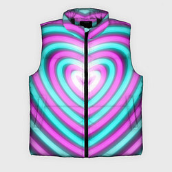Мужской жилет Неоновые сердца