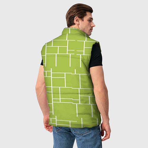 Мужской жилет Цвет зеленый салатовый тренд / 3D-Черный – фото 4