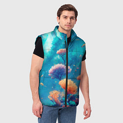 Мужской жилет Океанские глубины, цвет: 3D-черный — фото 2