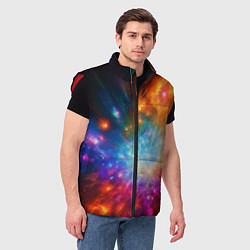 Мужской жилет Космическая многомерность, цвет: 3D-красный — фото 2