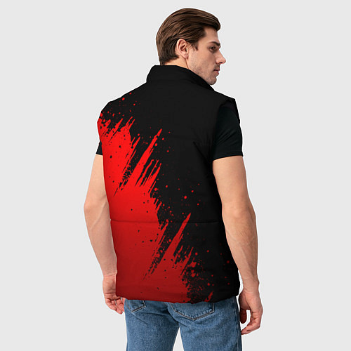 Мужской жилет Mitsubishi red - red sport / 3D-Черный – фото 4