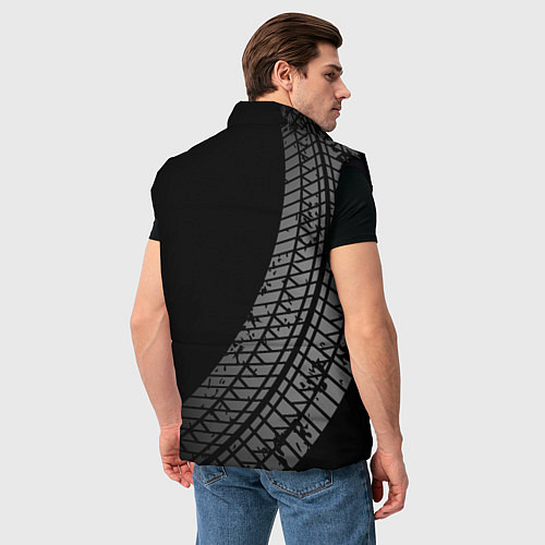 Мужской жилет UAZ tire tracks / 3D-Черный – фото 4