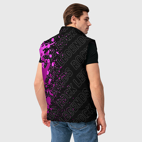 Мужской жилет Slayer rock legends: по-вертикали / 3D-Черный – фото 4